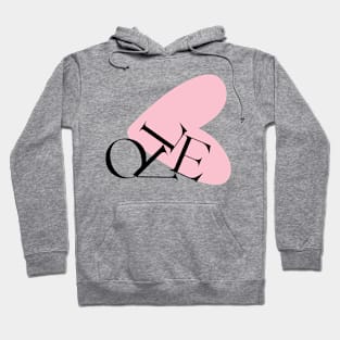 Broken love scattered letters Hoodie